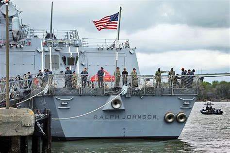 U.S. Navy Commissioned 65th Burke-class Destroyer USS Ralph Johnson DDG 114