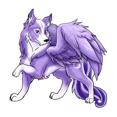 Purple Flying Wolf