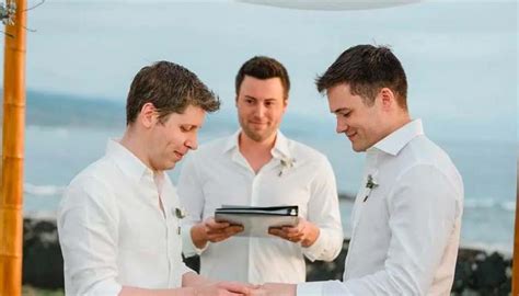 OpenAI CEO Sam Altman, Oliver Mulherin exchange vows in Hawaii