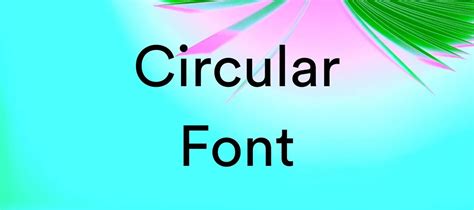 Circular Font Free Download