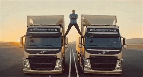 Jean Claude Van Damme Split GIF - Jean Claude Van Damme Split Volvo Trucks - Discover & Share GIFs