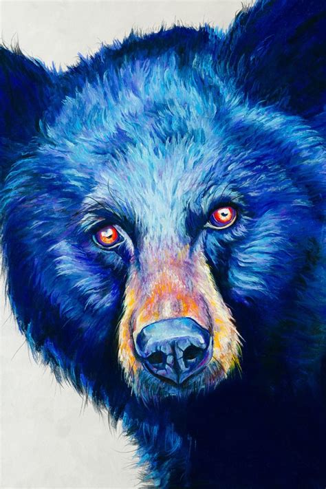 Black Bear 13x19 Signed Giclee Fine Art Print by Jen Starwalt | Black bears art, Bear paintings ...