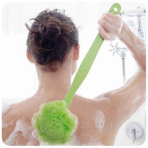 Back Scrubber for Shower,Plastic Long Handle Bath Sponge Lufa Shower ...