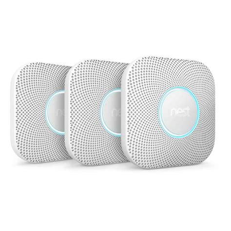 Nest Protect Wired Smoke and Carbon Monoxide Alarm (3-Pack)-VBT2T2T216-W - The Home Depot