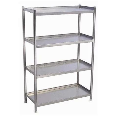 Stainless Steel 4 Shelves SS Storage Rack, For Commercial Kitchen at Rs 19500/piece in New Delhi