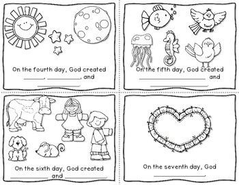 The Creation Story Mini Book {FREEBIE} by Just Reed | TpT