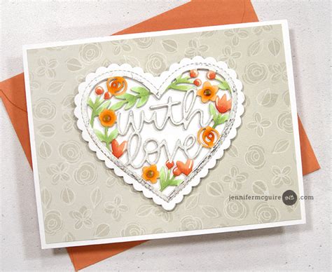 Hinged Die Cut Greeting Cards + Discount Code + FREE Gift - Jennifer McGuire Ink