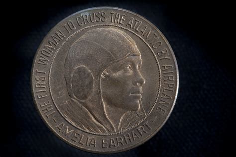 Medal, Amelia Earhart, First Woman to Cross the Atlantic by Airplane ...