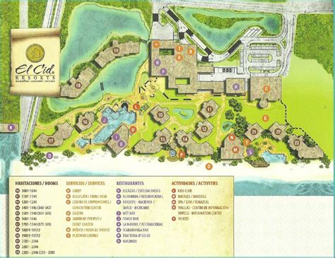 Resort Map | Marina El Cid Spa and Beach Resort | Riviera Maya, Mexico