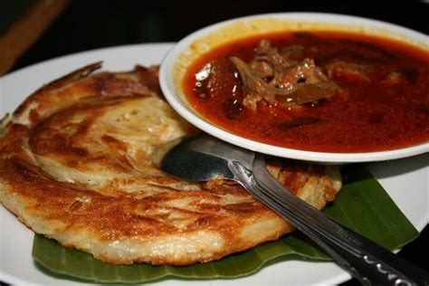 Roti cane + kari kambing Indonesian Cuisine, Indian Food Recipes ...