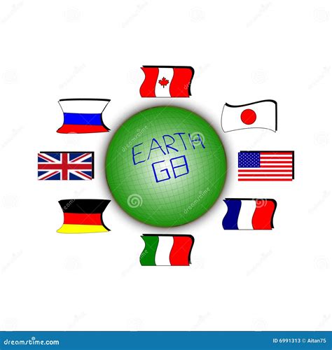 Group of eight stock illustration. Illustration of financial - 6991313