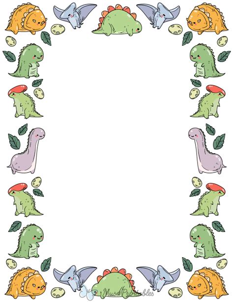 Page Borders Free, Cute Borders, Page Borders Design, Clip Art Borders, Dinosaur Clip Art ...