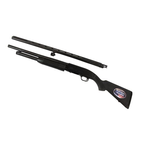 MOSSBERG MAVERICK 88 PUMP-ACTION SHOTGUN COMBO, 12 GAUGE, 18.5" BARREL ...