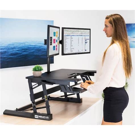 Lalele Coborâți quilt dual monitor floor stand sută Uman lanț