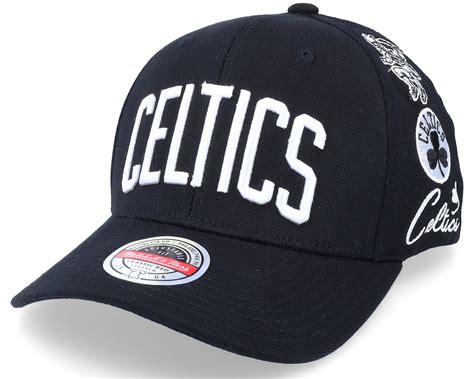 Boston Celtics Logo Blast Black Adjustable - Mitchell & Ness cap ...