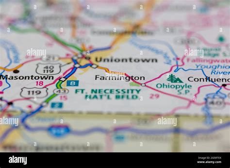 Farmington pennsylvania map hi-res stock photography and images - Alamy