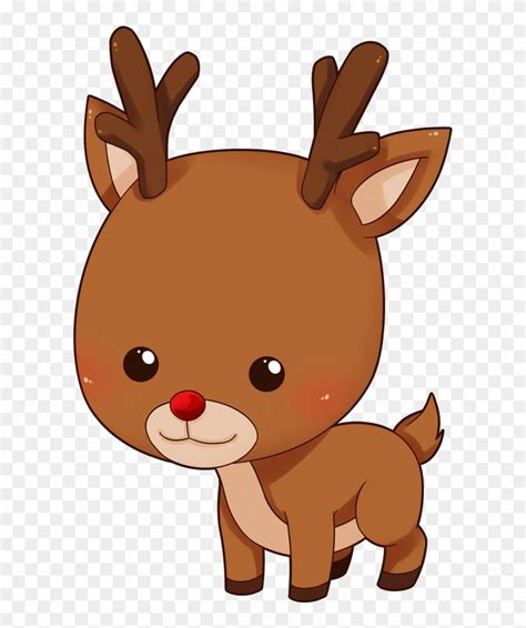 Baby Deer Cartoon Clipart Reindeer Clipart Collection - Reindeer Clipart - Free Transparent PNG ...