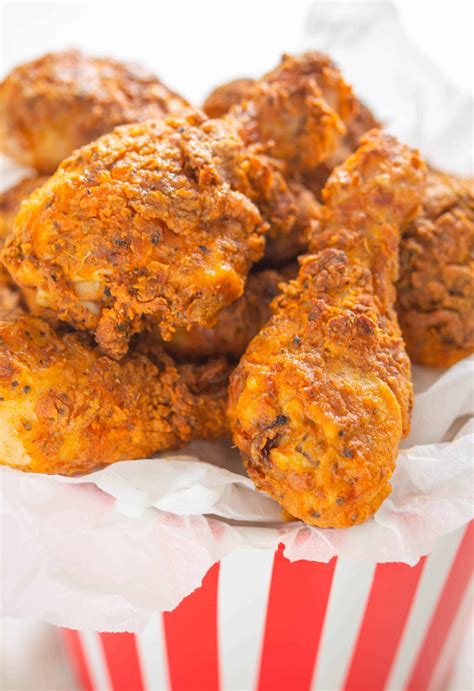 Air fryer KFC Southern Fried Chicken Drumsticks - Pretty Delicious Eats