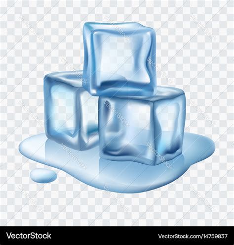 Ice cubes Royalty Free Vector Image - VectorStock