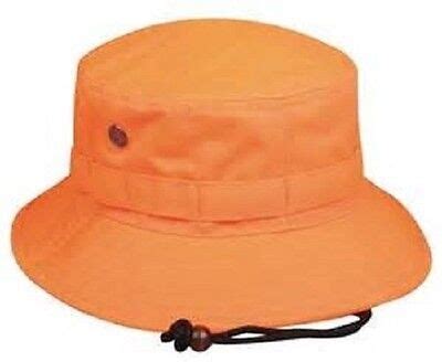 Outdoor Boonie Cap Bucket Hat Blaze Orange 411EX SIZE MEDIUM Brand New | eBay