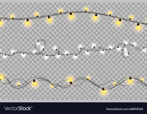 Christmas lights Royalty Free Vector Image - VectorStock