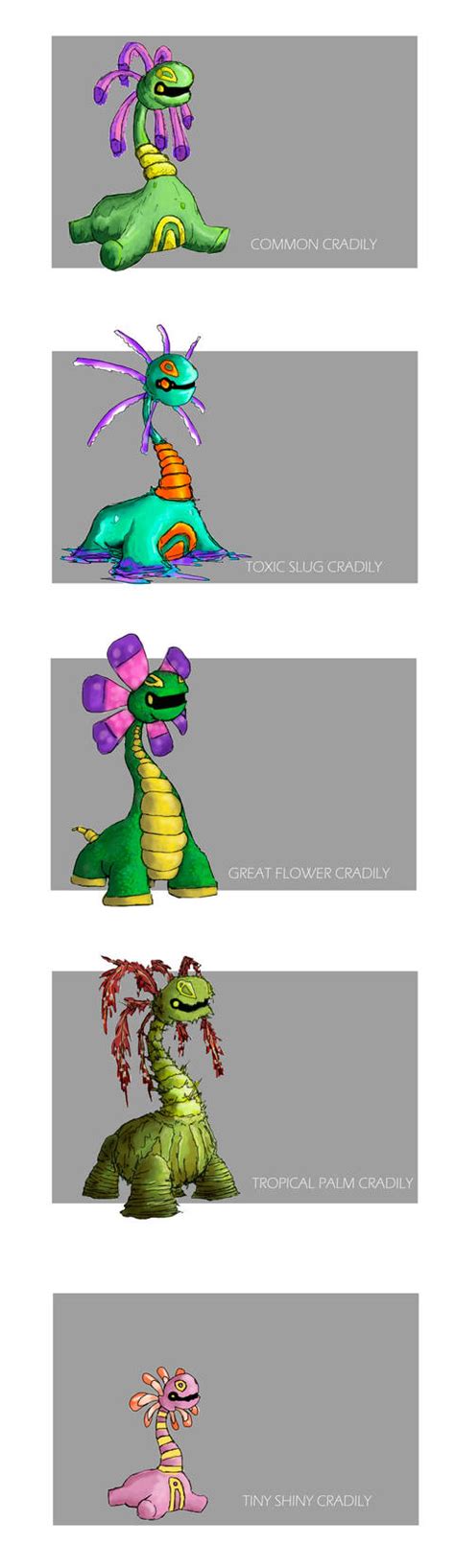 CRADILY VARIATIONS by mkadenstudios on DeviantArt