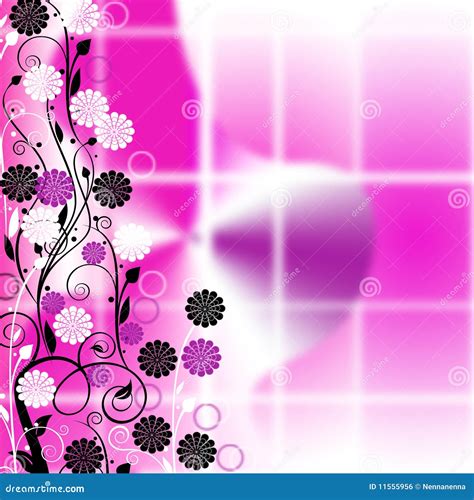 Pink flowery background stock illustration. Illustration of ornate - 11555956