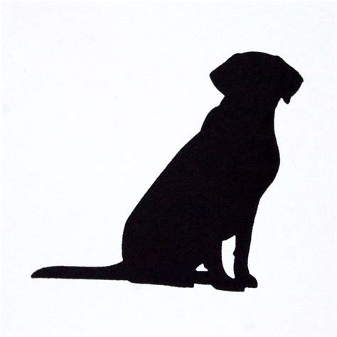 Labrador silhouette, Dog tattoos, Dog silhouette