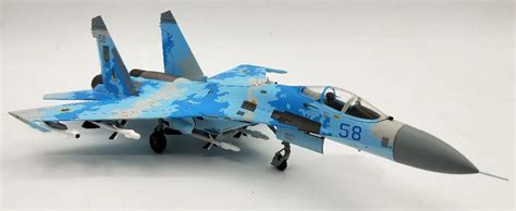 1:72 The Ukraine air force SU 27 flanker fighter model Alloy aircraft model Collection model ...