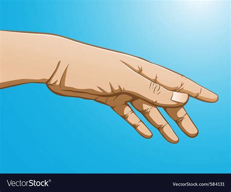 Reaching hand Royalty Free Vector Image - VectorStock