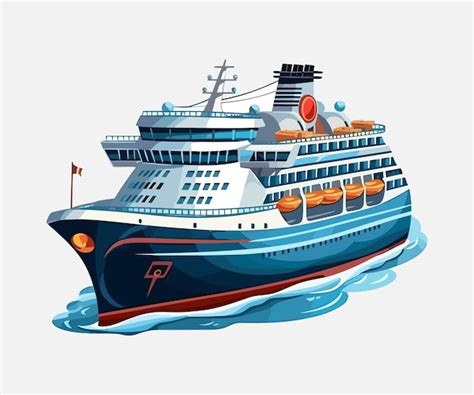 Premium Vector | Cruise Ship Illustration vector Cruise Ship ...