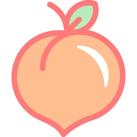 Peach Detailed color Lineal color icon