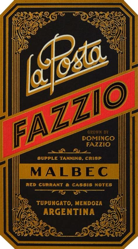 La Posta Fazzio Malbec 2020 | Wine.com