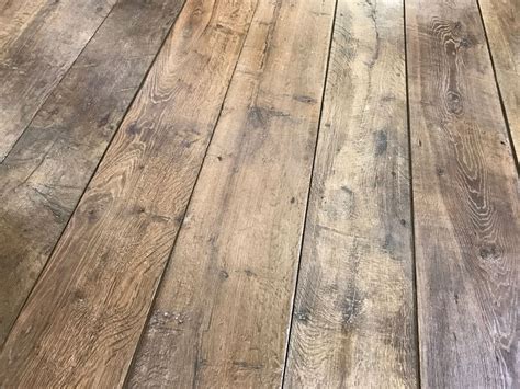 Genuine antique reclaimed French oak floorboards