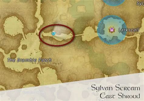 FFXIV Sylvan Scream Location Map - FF14 Hunting Log