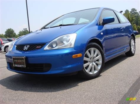 2005 Vivid Blue Pearl Honda Civic Si Hatchback #52039610 | GTCarLot.com ...