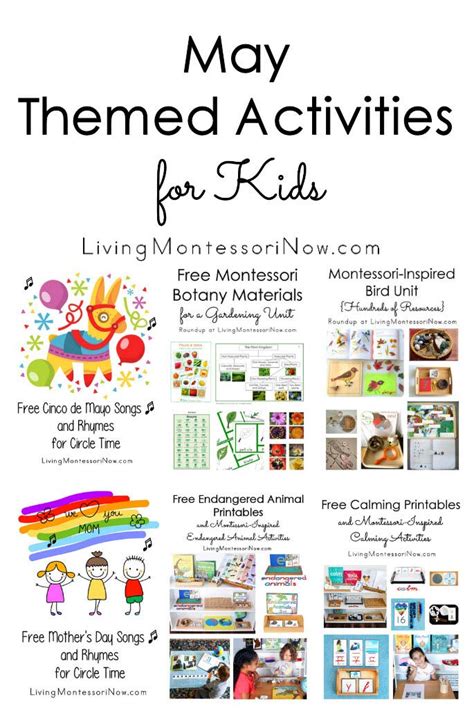 May Themed Activities for Kids