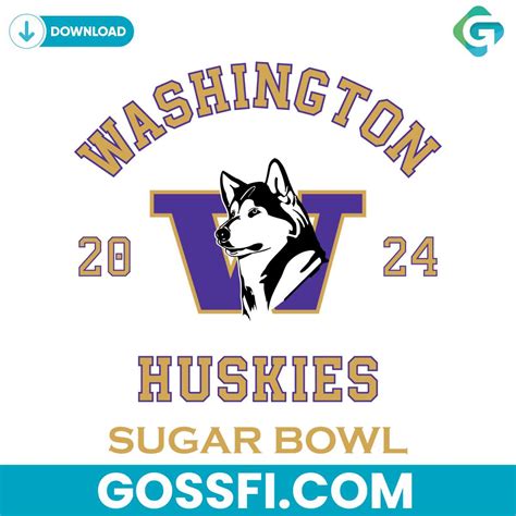 Washington Huskies Football Sugar Bowl 2024 Svg - Gossfi.com