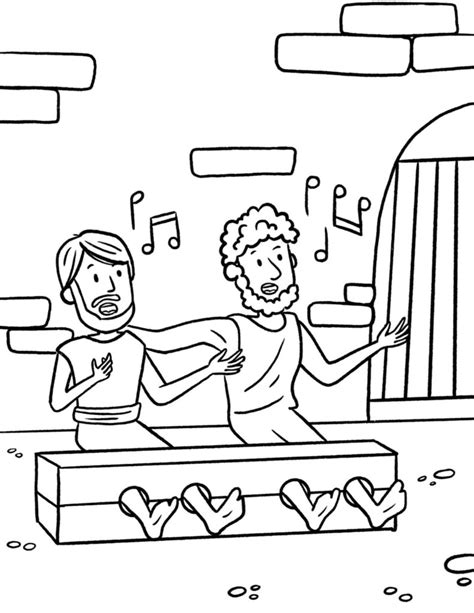 Paul In Prison Coloring Pages