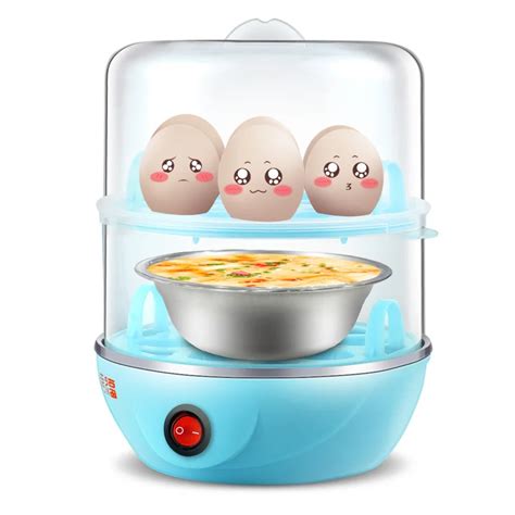 220V 2 Layers Household Electric Steaming Machine Automatic Steamed Egg ...