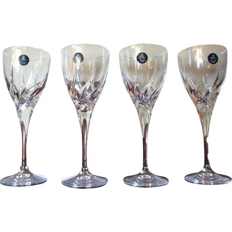 Four Royal Doulton Wine Glasses, Lead Crystal "Elegance "‏ : Fay Wray ...