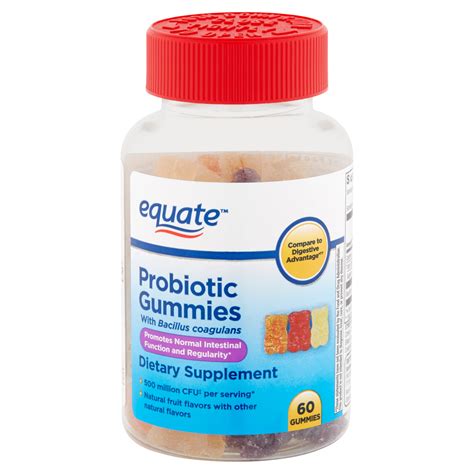 Equate Probiotic Gummies, 60 count - Walmart.com - Walmart.com