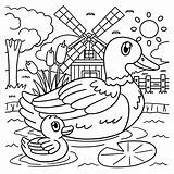 Premium Vector Duck Coloring Page For Kids  Home sketch template