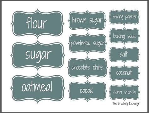 Organize a Baking Cabinet with Free Printable Pantry Labels | Labels ...