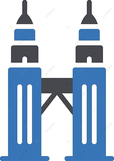 Twin Tower Office Isolated Illustration Vector, Office, Isolated, Illustration PNG and Vector ...