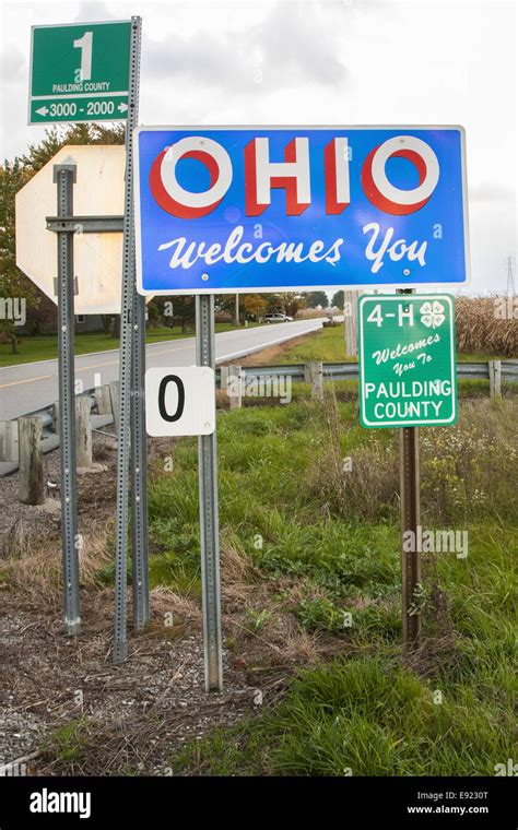 Ohio welcome sign hi-res stock photography and images - Alamy