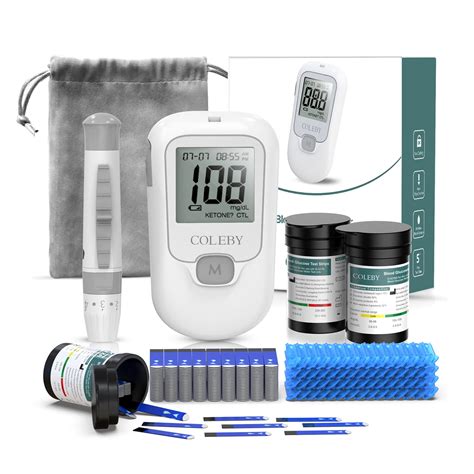 IKZA G-666B Blood Glucose Monitor Kit with 100 Test Strips and Lancets ...