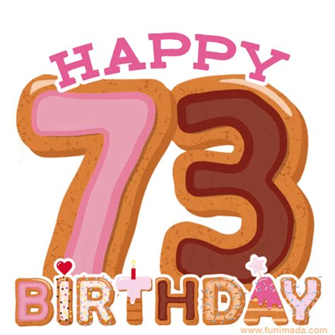 Happy 73rd Birthday Card | Funimada.com