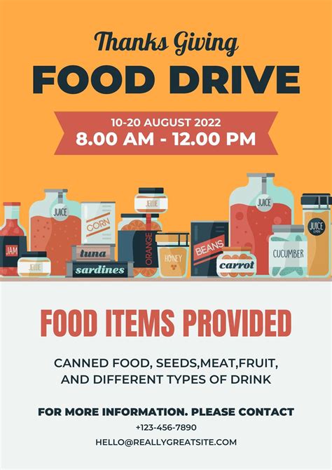 Canned Food Drive Poster Ideas: Eye-Catching Designs to Boost Donations