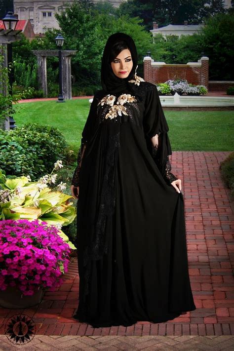 Fancy Lace Embroidered Abaya Designs Latest Collection 2018-2019 (13) - StylesGap.com